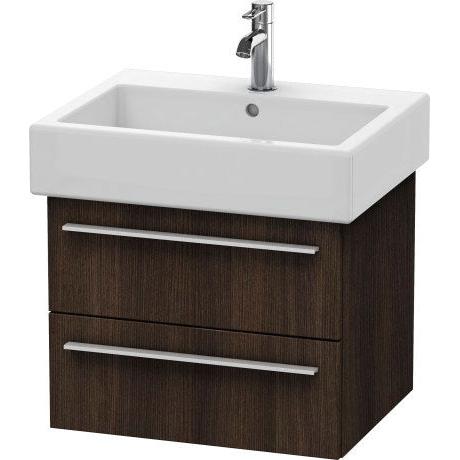 Duravit X-Large 22" x 18" x 17" Chestnut Dark Finish Wall-Mounted Vanity Unit (XL634405353)