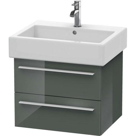 Duravit X-Large 22" x 18" x 17" Dolomite Gray Finish Wall-Mounted Vanity Unit (XL634403838)