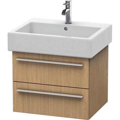 Duravit X-Large 22" x 18" x 17" European Oak Finish Wall-Mounted Vanity Unit (XL634405252)
