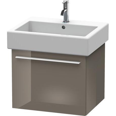 Duravit X-Large 22" x 18" x 17" Flannel Gray Finish One Drawer Wall-Mounted Vanity Unit (XL604408989)