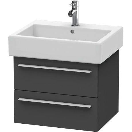 Duravit X-Large 22" x 18" x 17" Graphite Finish Wall-Mounted Vanity Unit (XL634404949)