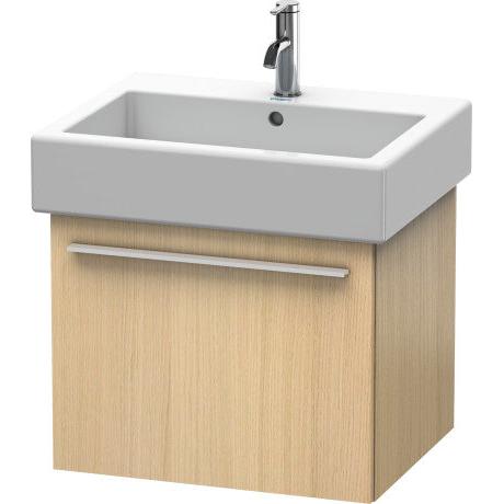 Duravit X-Large 22" x 18" x 17" Mediterranean Oak Finish One Drawer Wall-Mounted Vanity Unit (XL604407171)