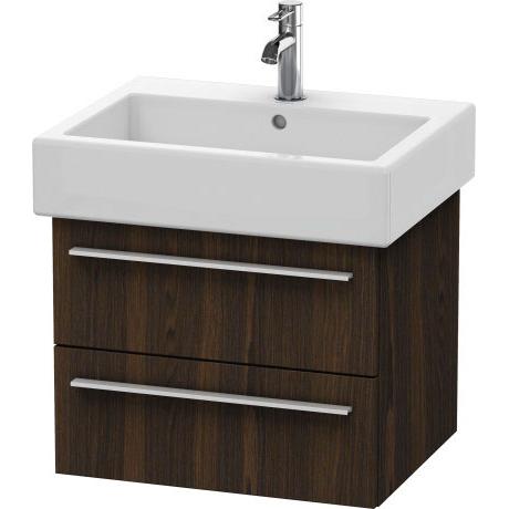 Duravit X-Large 22" x 18" x 17" Walnut Brushed Finish Wall-Mounted Vanity Unit (XL634406969)
