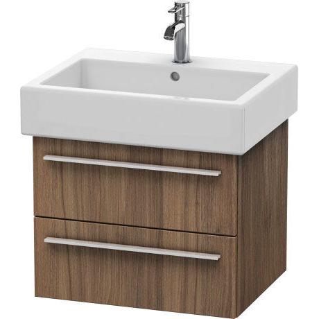 Duravit X-Large 22" x 18" x 17" Walnut Finish Wall-Mounted Vanity Unit (XL634407979)