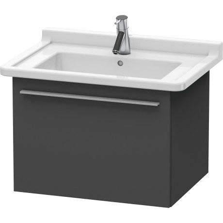 Duravit X-Large 24" x 18" x 18" Graphite Finish Wall-Mounted Vanity Unit (XL605604949)