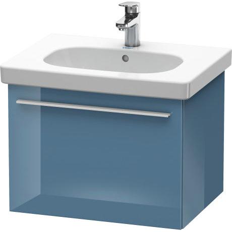 Duravit X-Large 24" x 18" x 18" Stone Blue High Gloss Finish Wall-Mounted Vanity Unit (XL605104747)