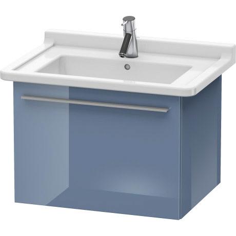 Duravit X-Large 24" x 18" x 18" Stone Blue High Gloss Finish Wall-Mounted Vanity Unit (XL605604747)