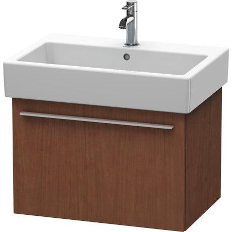 Duravit X-Large 26" x 18" x 17" American Walnut Finish Wall-Mounted Vanity Unit (XL604201313)