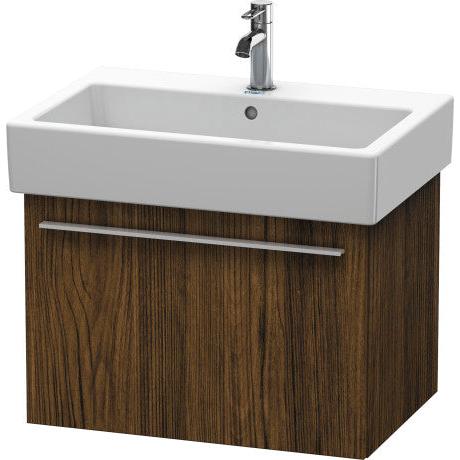 Duravit X-Large 26" x 18" x 17" Chestnut Dark Finish Wall-Mounted Vanity Unit (XL604205353)