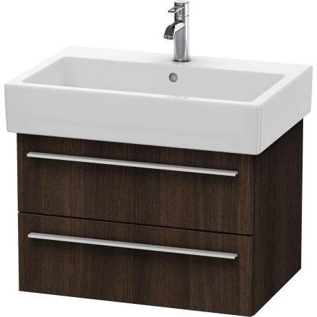 Duravit X-Large 26" x 18" x 17" Chestnut Dark Finish Wall-Mounted Vanity Unit (XL634205353)