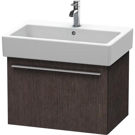 Duravit X-Large 26" x 18" x 17" Dark Brushed Oak Finish Wall-Mounted Vanity Unit (XL604207272)