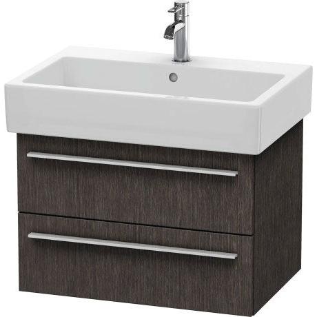 Duravit X-Large 26" x 18" x 17" Dark Brushed Oak Finish Wall-Mounted Vanity Unit (XL634207272)