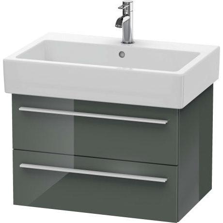 Duravit X-Large 26" x 18" x 17" Dolomite Gray Finish Wall-Mounted Vanity Unit (XL634203838)