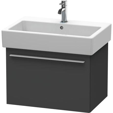 Duravit X-Large 26" x 18" x 17" Graphite Finish Wall-Mounted Vanity Unit (XL604204949)