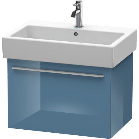 Duravit X-Large 26" x 18" x 17" Stone Blue High Gloss Finish Wall-Mounted Vanity Unit (XL604204747)