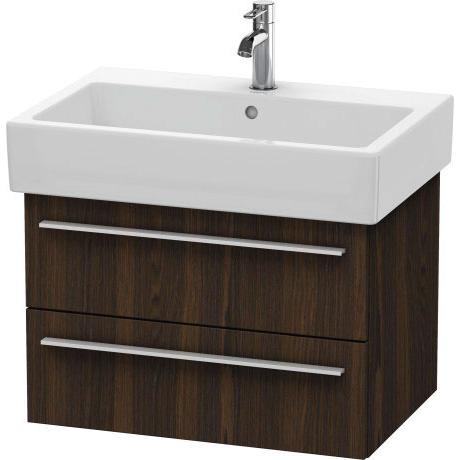 Duravit X-Large 26" x 18" x 17" Walnut Brushed Finish Wall-Mounted Vanity Unit (XL634206969)