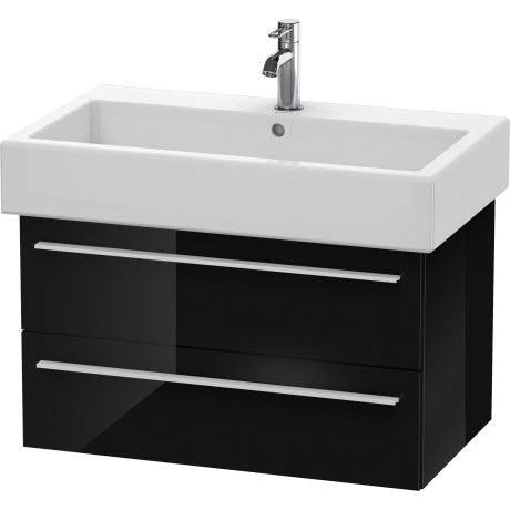 Duravit X-Large 30" x 18" x 17" Black Finish Wall-Mounted Vanity Unit (XL634504040)