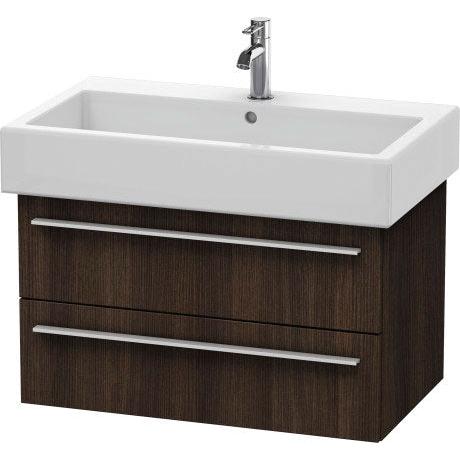 Duravit X-Large 30" x 18" x 17" Chestnut Dark Finish Wall-Mounted Vanity Unit (XL634505353)
