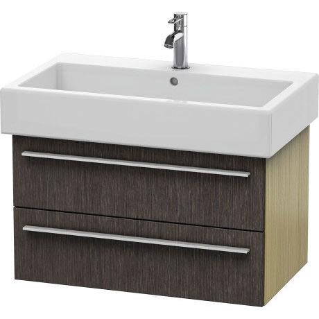 Duravit X-Large 30" x 18" x 17" Dark Brushed Oak Finish Wall-Mounted Vanity Unit (XL634507272)