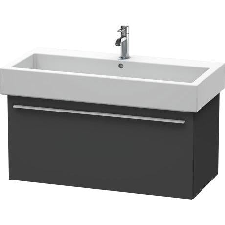 Duravit X-Large 30" x 18" x 17" Graphite Finish Wall-Mounted Vanity Unit (XL604504949)