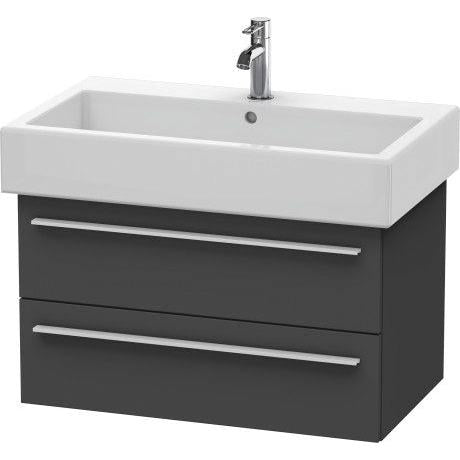 Duravit X-Large 30" x 18" x 17" Graphite Finish Wall-Mounted Vanity Unit (XL634504949)