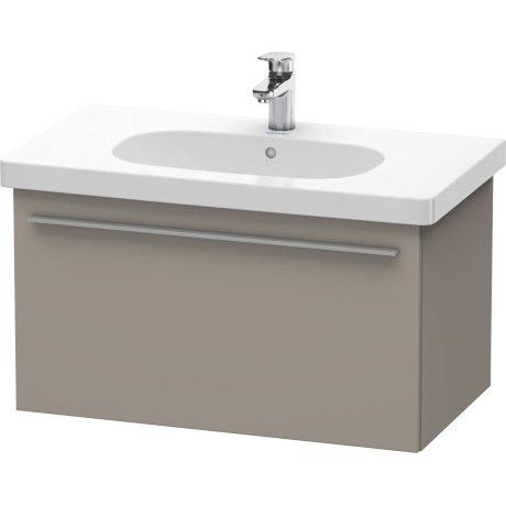 Duravit X-Large 31" x 18" x 18" Basalt Finish One Drawer Wall-Mounted Vanity Unit (XL604804343)