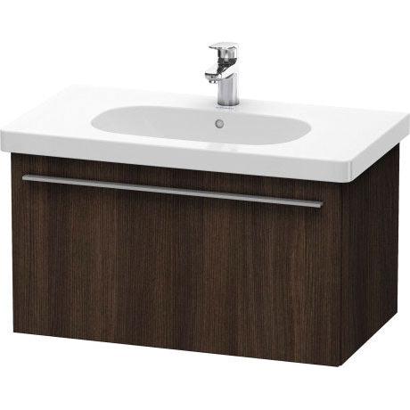 Duravit X-Large 31" x 18" x 18" Chestnut Dark Finish One Drawer Wall-Mounted Vanity Unit (XL604805353)