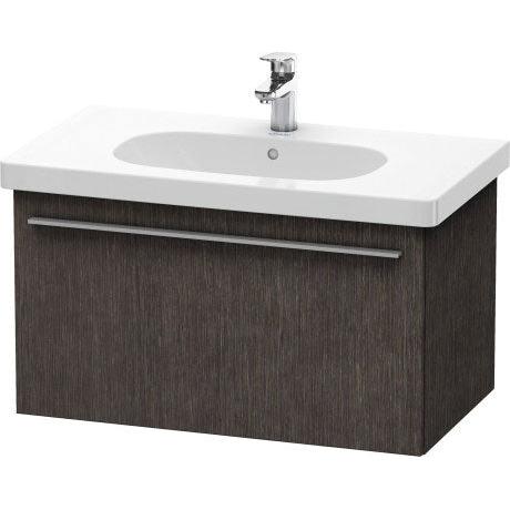 Duravit X-Large 31" x 18" x 18" Dark Brushed Oak Finish One Drawer Wall-Mounted Vanity Unit (XL604807272)