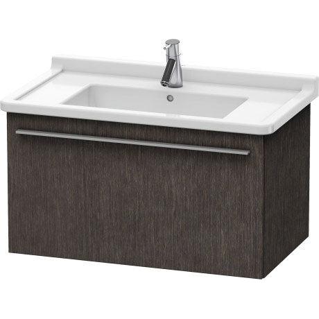Duravit X-Large 31" x 18" x 18" Dark Brushed Oak Finish Wall-Mounted Vanity Unit (XL605707272)