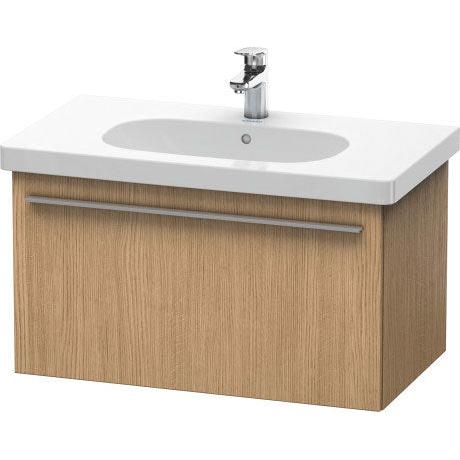 Duravit X-Large 31" x 18" x 18" European Oak Finish One Drawer Wall-Mounted Vanity Unit (XL604805252)