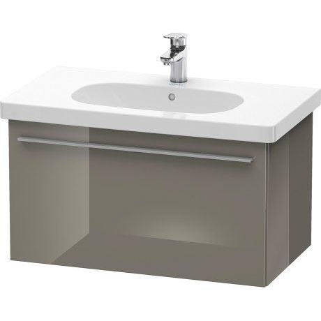 Duravit X-Large 31" x 18" x 18" Flannel Gray Finish One Drawer Wall-Mounted Vanity Unit (XL604808989)