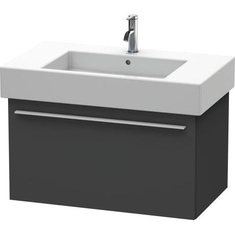 Duravit X-Large 31" x 18" x 18" Graphite Finish Wall-Mounted Vanity Unit (XL605204949)