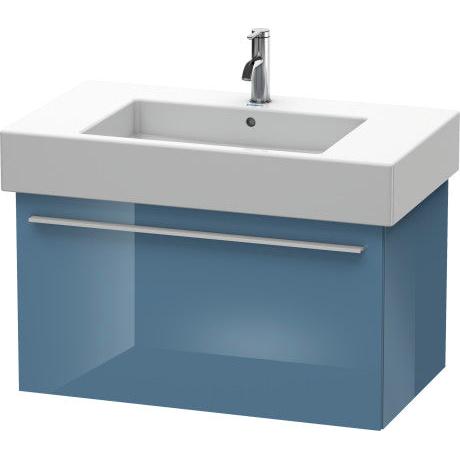 Duravit X-Large 31" x 18" x 18" Stone Blue High Gloss Finish Wall-Mounted Vanity Unit (XL605204747)
