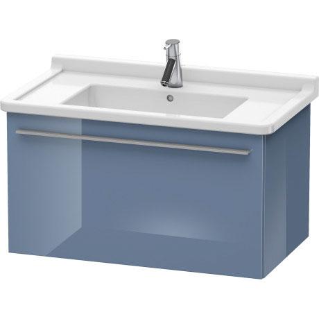 Duravit X-Large 31" x 18" x 18" Stone Blue High Gloss Finish Wall-Mounted Vanity Unit (XL605704747)