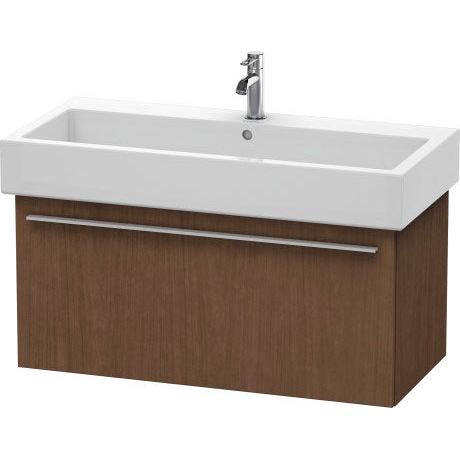 Duravit X-Large 37" x 18" x 17" American Walnut Finish Wall-Mounted Vanity Unit (XL604601313)