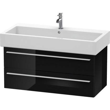 Duravit X-Large 37" x 18" x 17" Black Finish Wall-Mounted Vanity Unit (XL634604040)