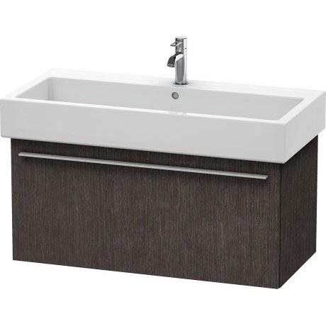 Duravit X-Large 37" x 18" x 17" Dark Brushed Oak Finish Wall-Mounted Vanity Unit (XL604607272)