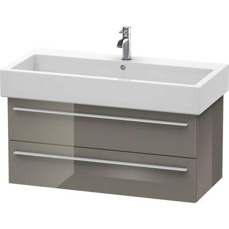 Duravit X-Large 37" x 18" x 17" Flannel Gray Finish Wall-Mounted Vanity Unit (XL634608989)