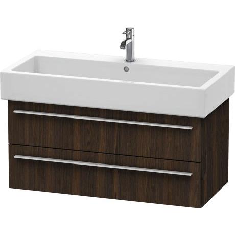 Duravit X-Large 37" x 18" x 17" Walnut Brushed Finish Wall-Mounted Vanity Unit (XL634606969)