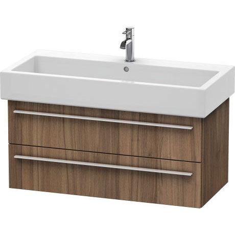 Duravit X-Large 37" x 18" x 17" Walnut Finish Wall-Mounted Vanity Unit (XL634607979)