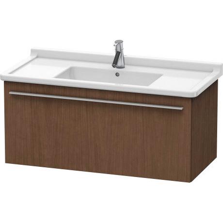 Duravit X-Large 39" x 18" x 18" American Walnut Finish Wall-Mounted Vanity Unit (XL605801313)