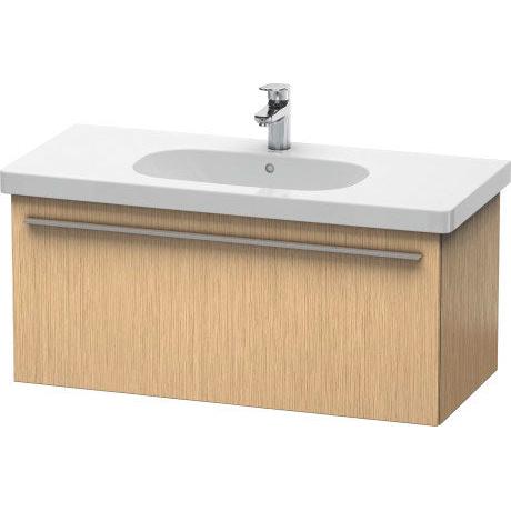 Duravit X-Large 39" x 18" x 18" Brushed Oak Finish One Drawer Wall-Mounted Vanity Unit (XL604901212)