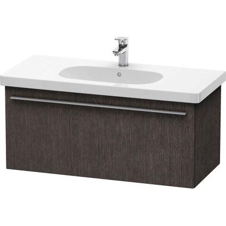 Duravit X-Large 39" x 18" x 18" Dark Brushed Oak Finish One Drawer Wall-Mounted Vanity Unit (XL604907272)