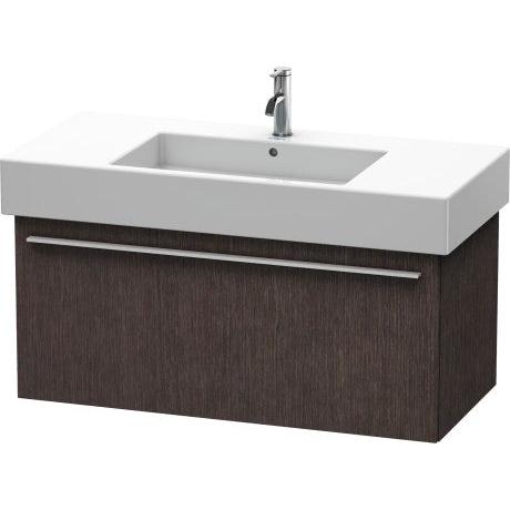Duravit X-Large 39" x 18" x 18" Dark Brushed Oak Finish Wall-Mounted Vanity Unit (XL605307272)