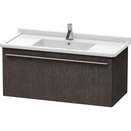 Duravit X-Large 39" x 18" x 18" Dark Brushed Oak Finish Wall-Mounted Vanity Unit (XL605807272)