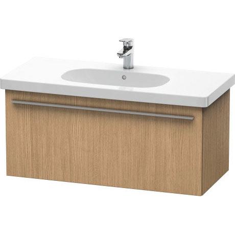 Duravit X-Large 39" x 18" x 18" European Oak Finish One Drawer Wall-Mounted Vanity Unit (XL604905252)