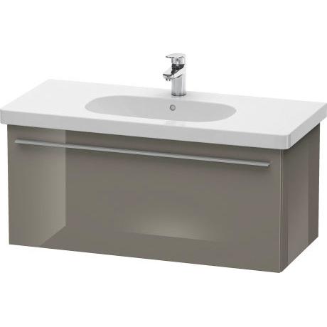 Duravit X-Large 39" x 18" x 18" Flannel Gray Finish One Drawer Wall-Mounted Vanity Unit (XL604908989)