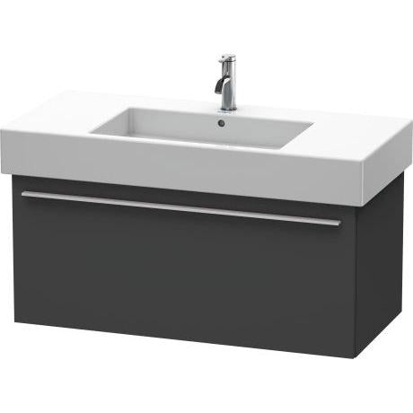 Duravit X-Large 39" x 18" x 18" Graphite Finish Wall-Mounted Vanity Unit (XL605304949)