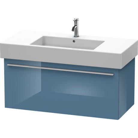 Duravit X-Large 39" x 18" x 18" Stone Blue High Gloss Finish Wall-Mounted Vanity Unit (XL605304747)