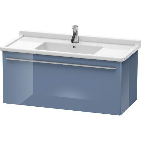 Duravit X-Large 39" x 18" x 18" Stone Blue High Gloss Finish Wall-Mounted Vanity Unit (XL605804747)